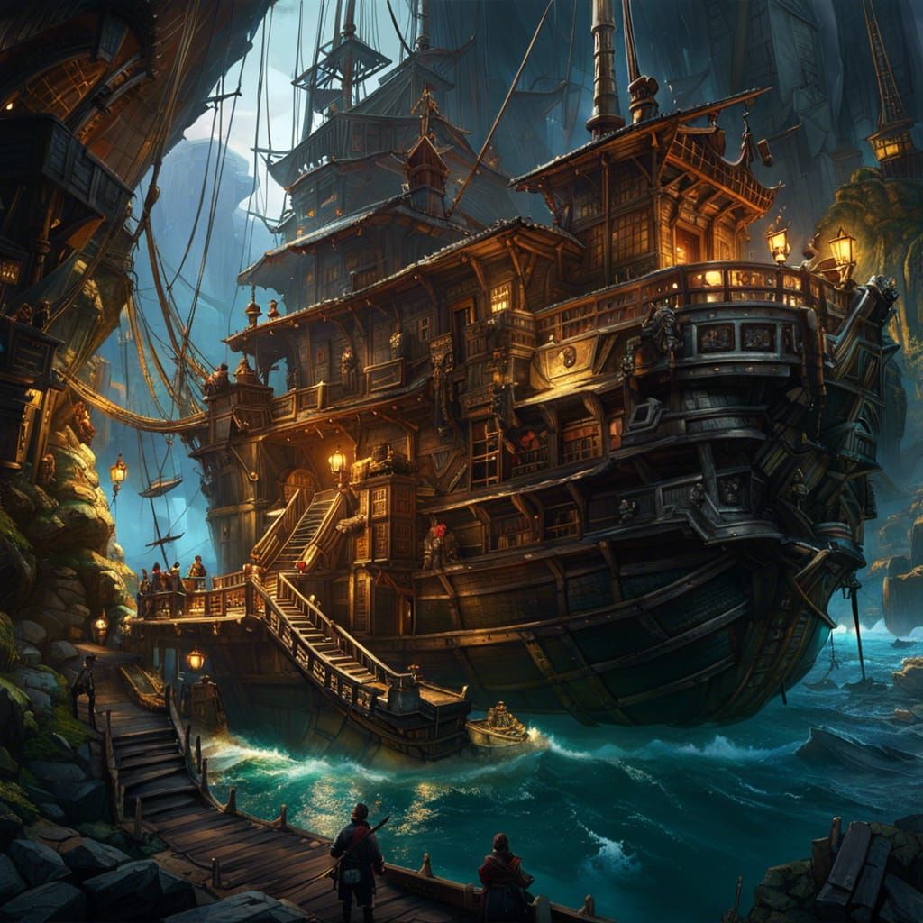 The perfect hideout for pirates  by @Ailis