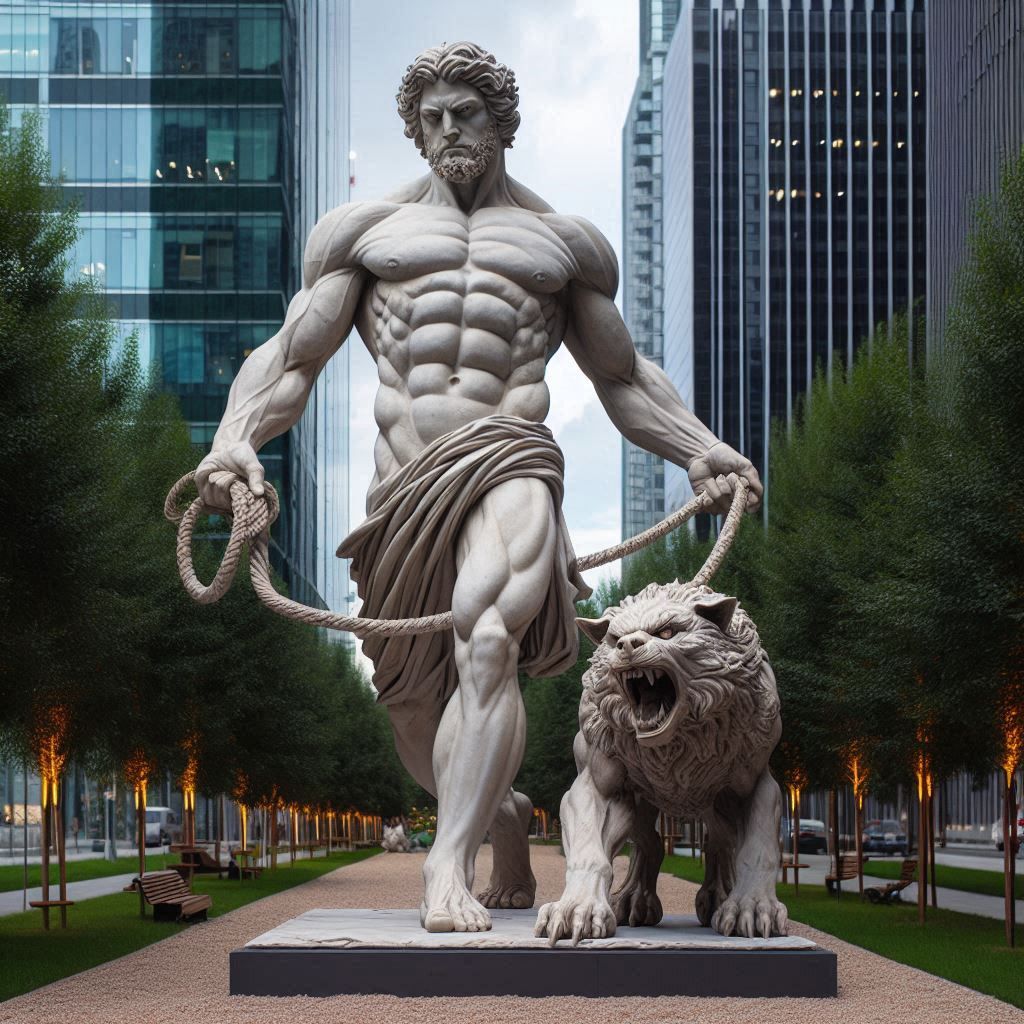 Me exagerating how I walk the dog everyday