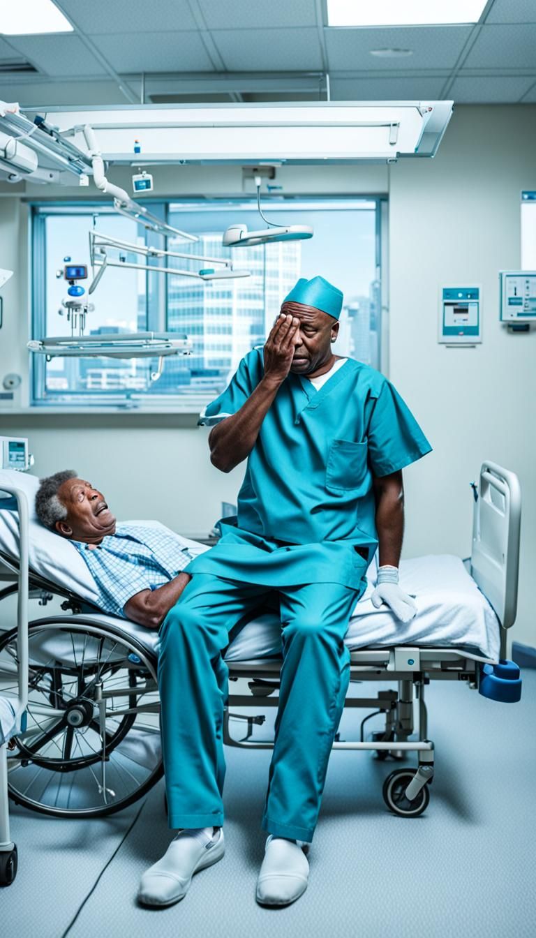 Man gets bad news at the hospital