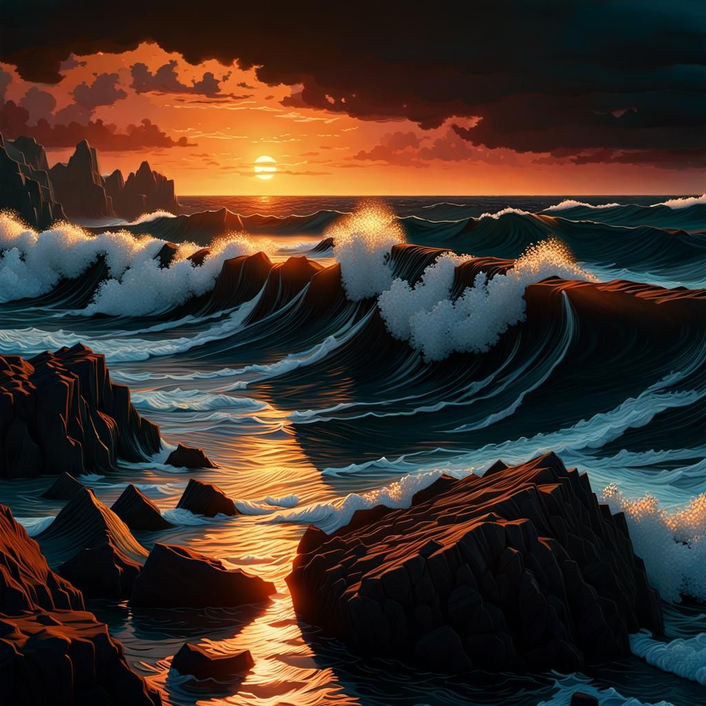 Intense seascape