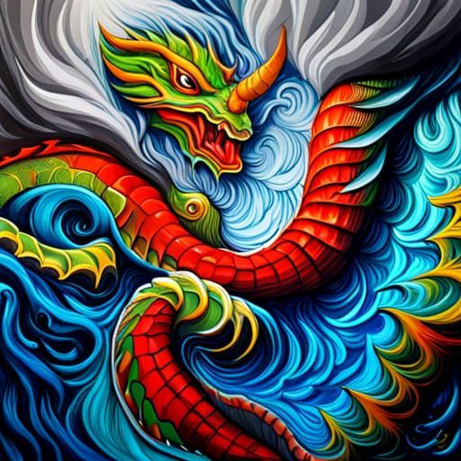 Dragons peaceful - AI Generated Artwork - NightCafe Creator