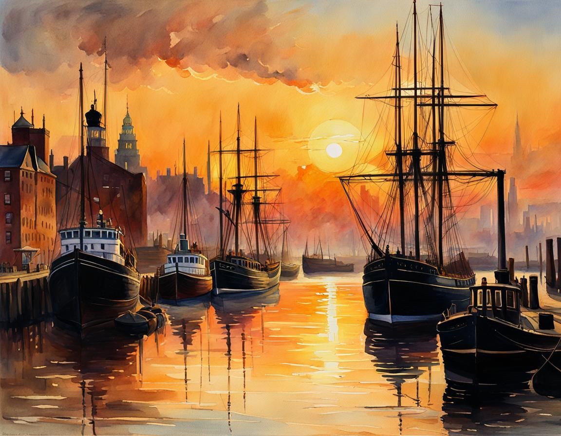 Liverpool Harbor  by @Julie