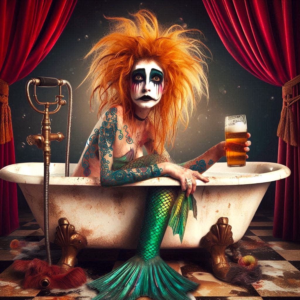 Marina Lush : Washed-up Freak Show Mermaid