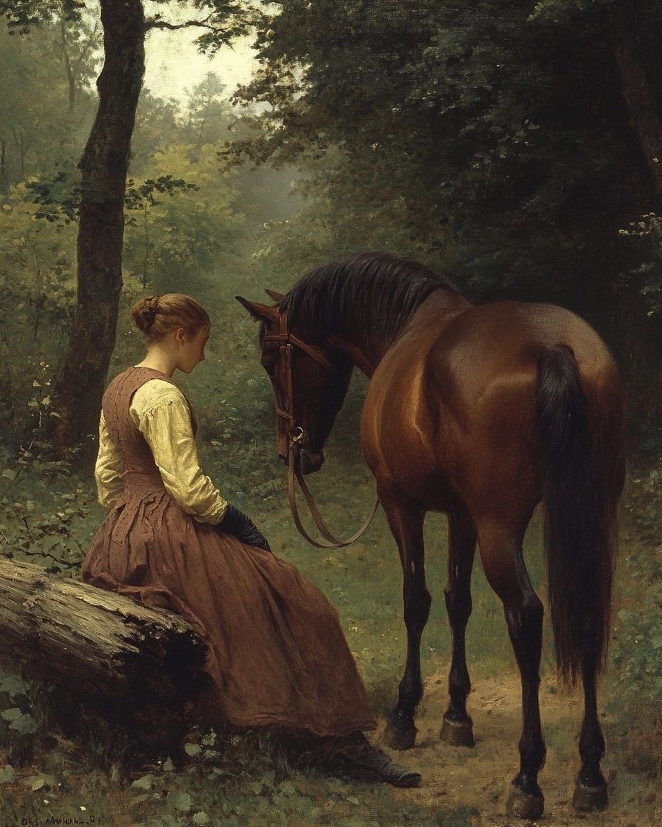 Woman and Her Horse