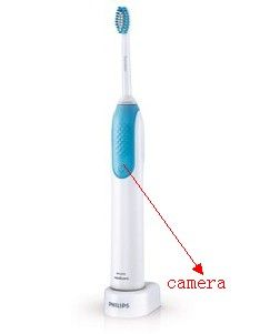 toothbrush with a hidden camera in it