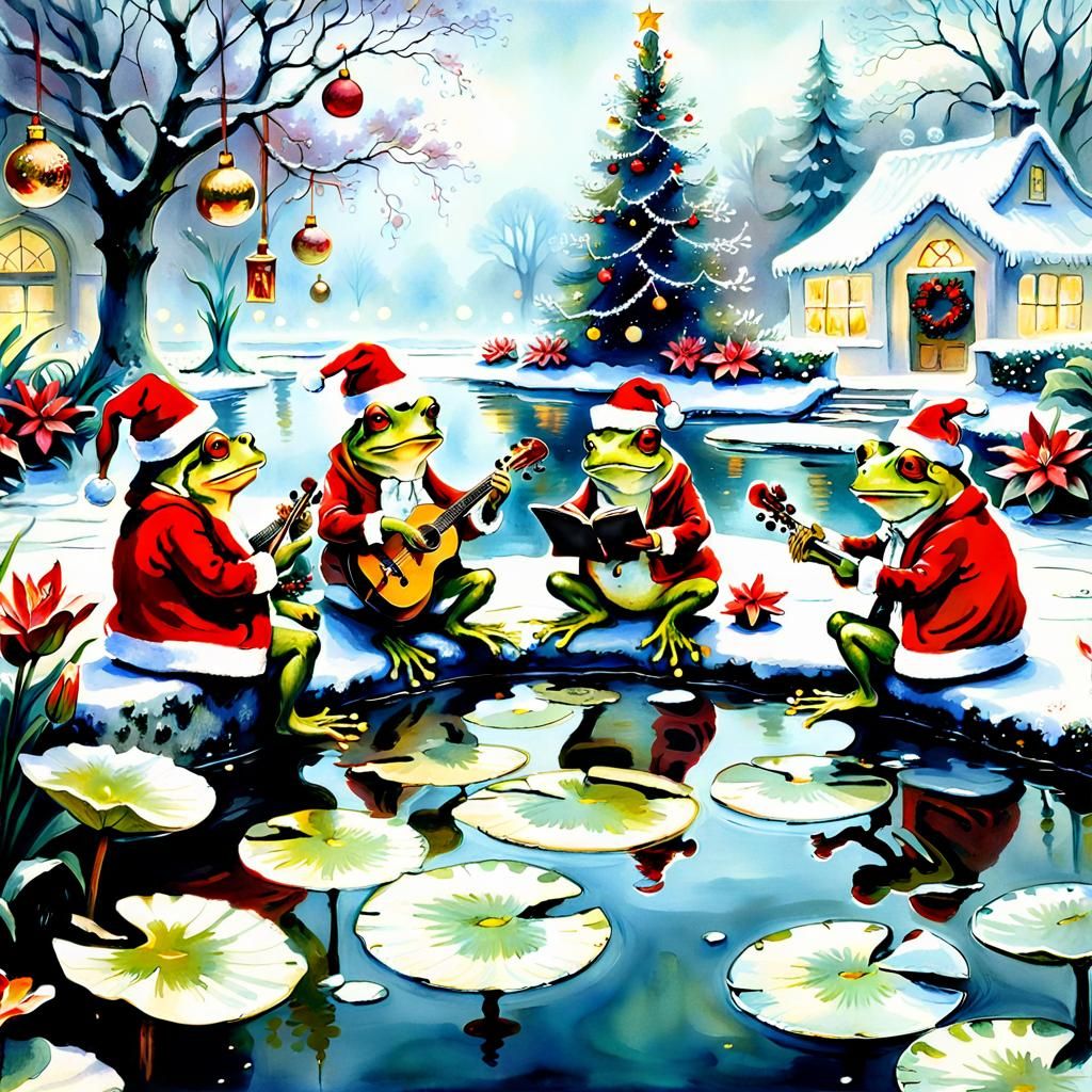 Frog Springsteen Blues Band  by @alduinne