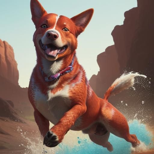 red Australian cattle dog