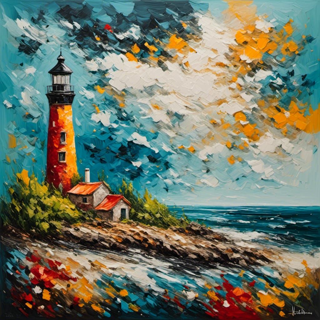 <lora:ImpastoXL:1.0>
lighthouse sunny day colorful bold color vibrant 