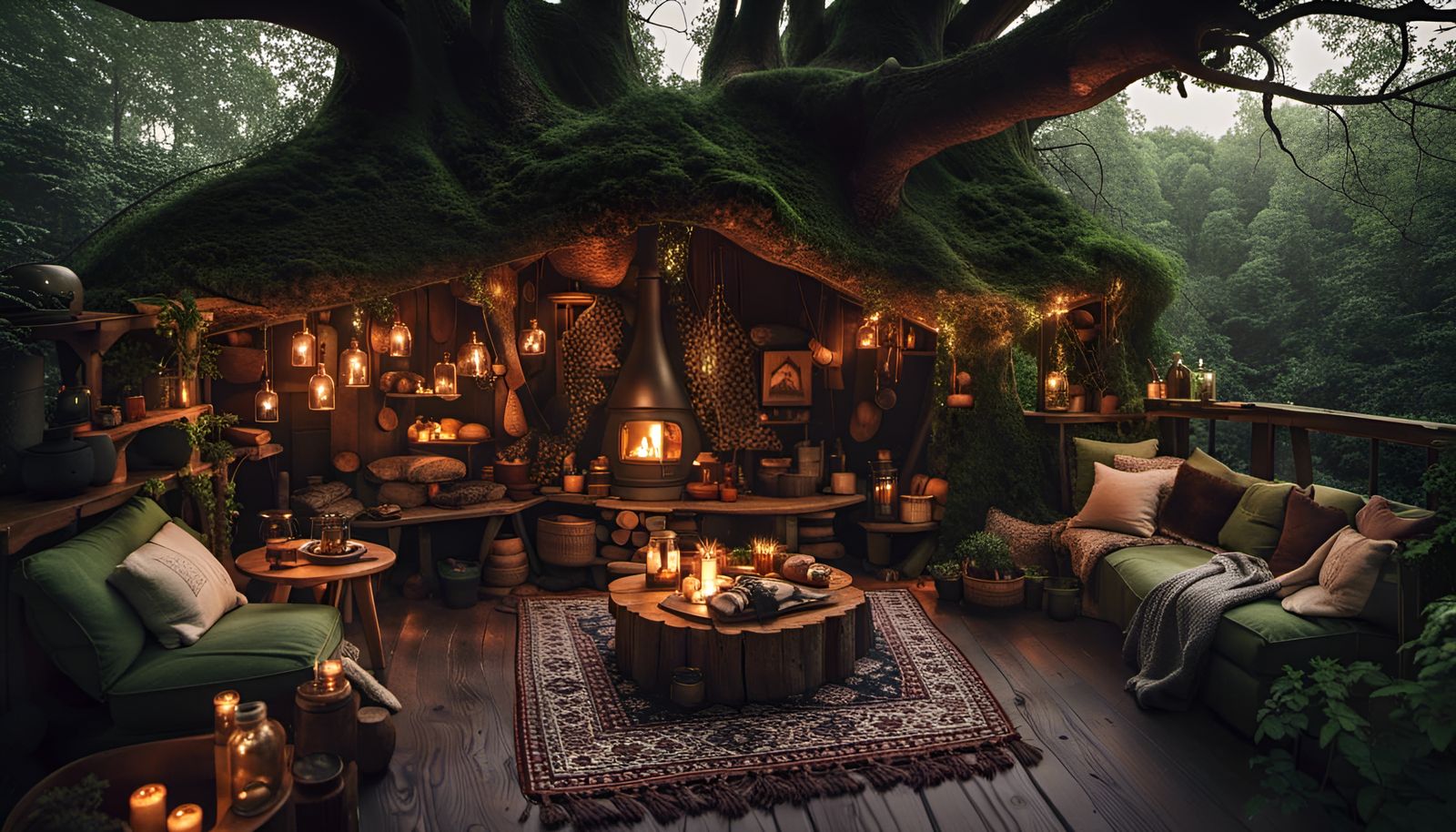 tree house sitting room  by @Mother of Dragonborn