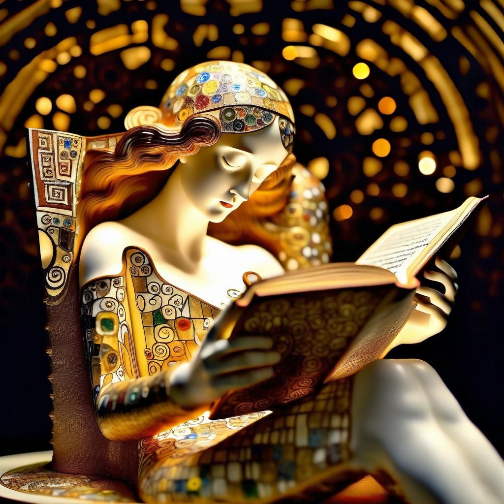 Girl reading.