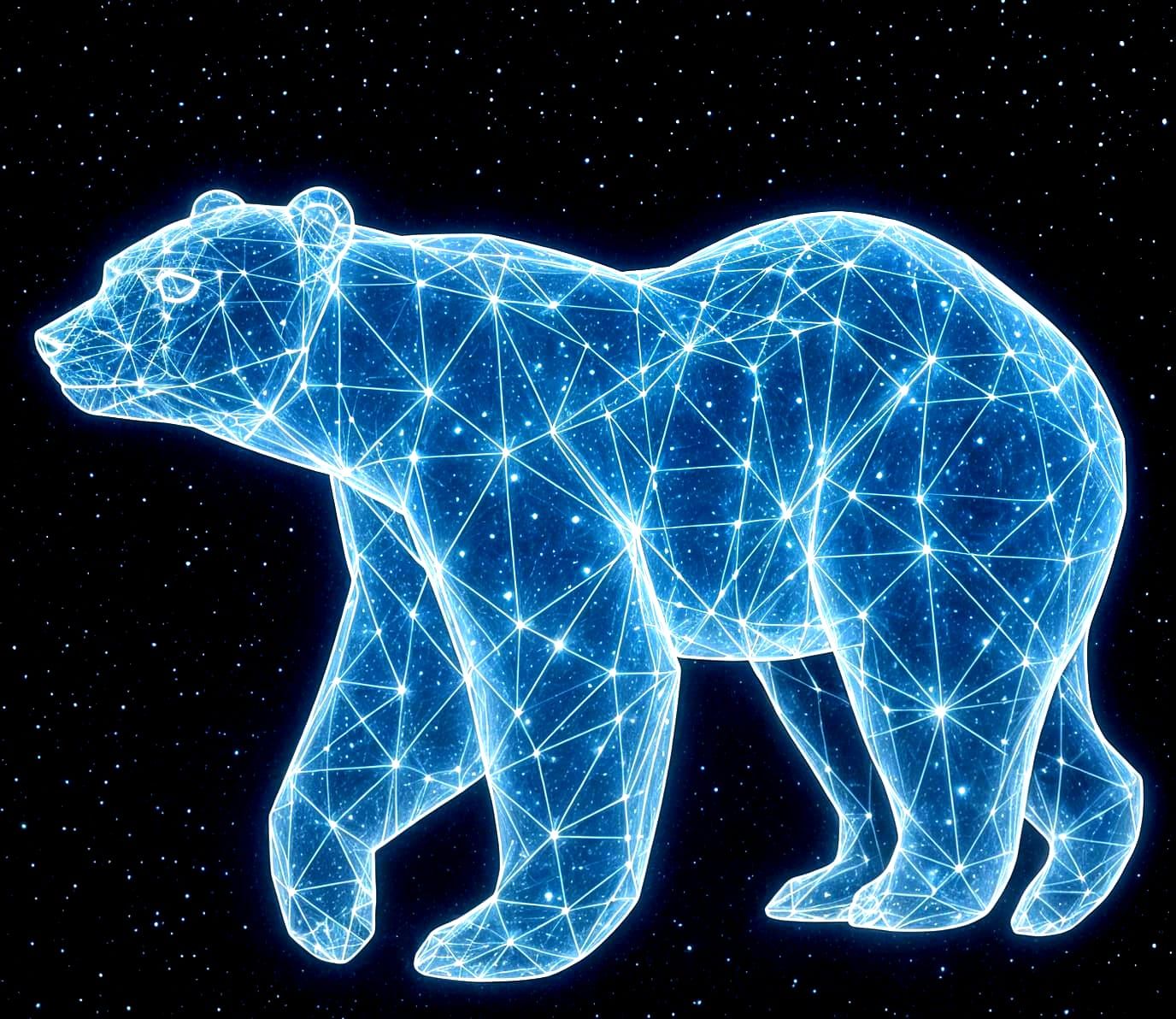 A Bear from a Constellation of Stars  by @Kasia S-J