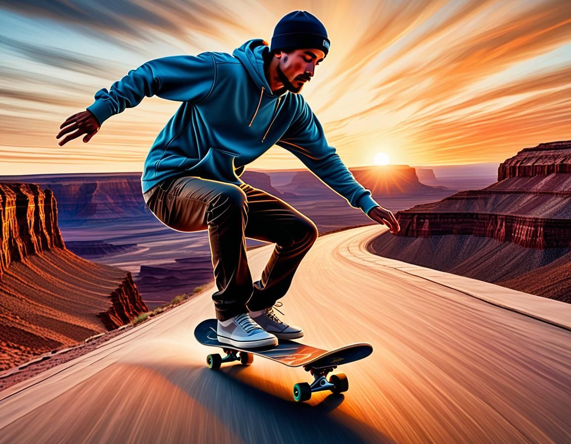 Skateboarding in Utah