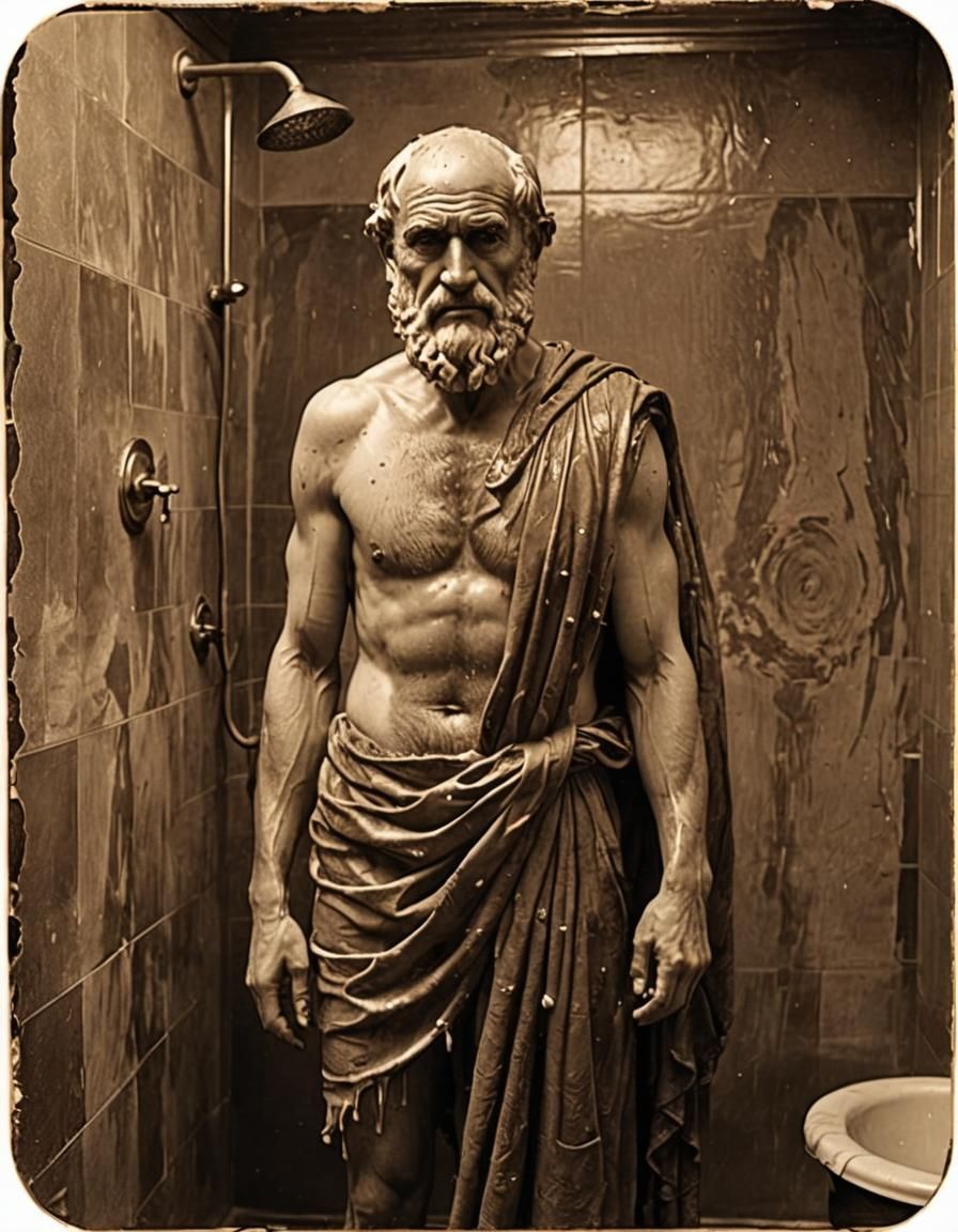 If Archimedes had invented the shower... All ships would be submersible.  by @Lykos Nyx