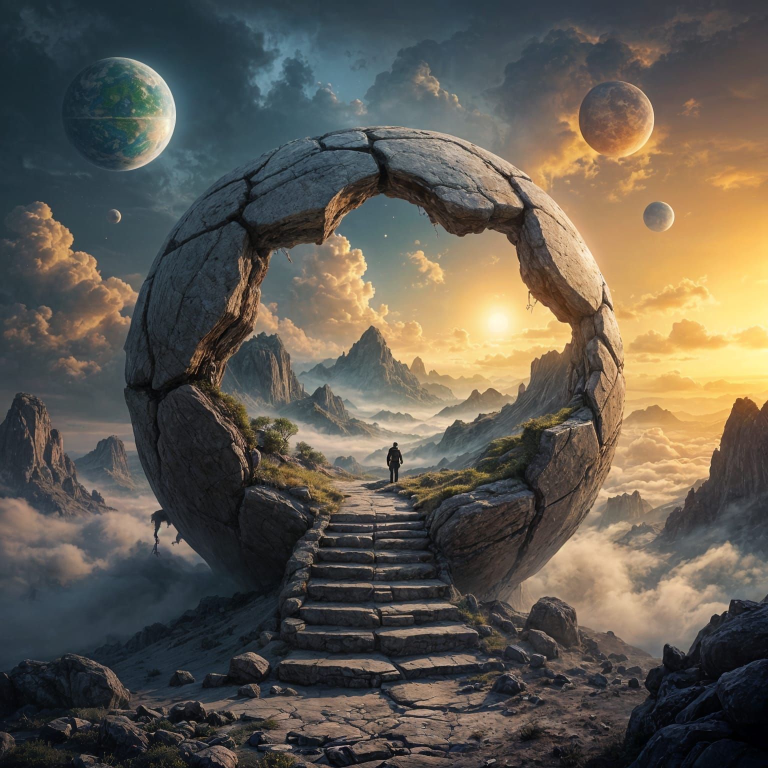 Cracked Sphere  by @Turasis