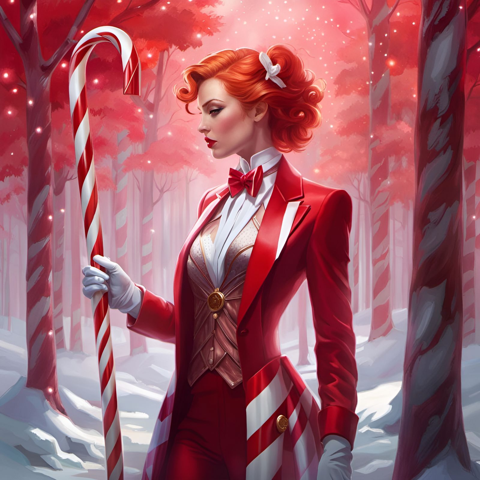 Protector of the candy cane forest  by @Mae
