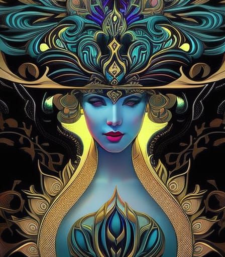 Kate Winslet ,human flower by Android Jones, Earnst Haeckel,...