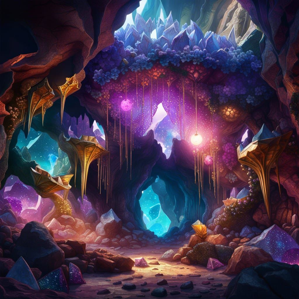 Hidden Crystals  by @Shelly