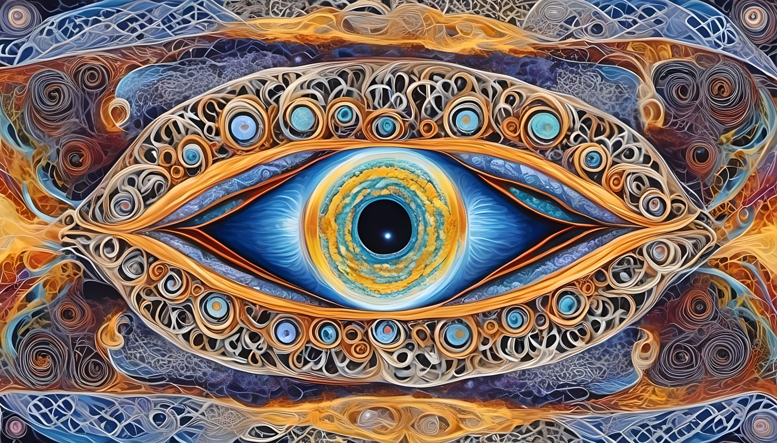 Celestial eye, vision of source, life path ordained, crystal intuitive hyper adaptive 3-manifolding, fraktyle wave funct...