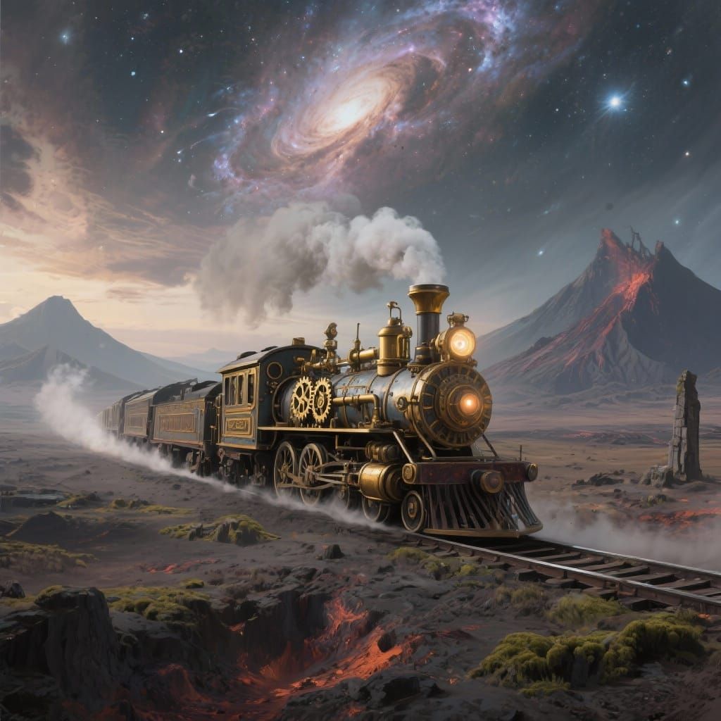 Steampunk train