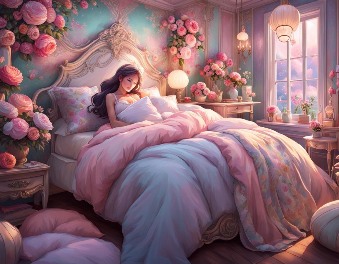 girls bedding  by @RatzeP