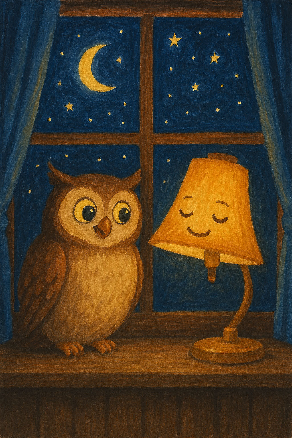 Owl and a Night Lamp