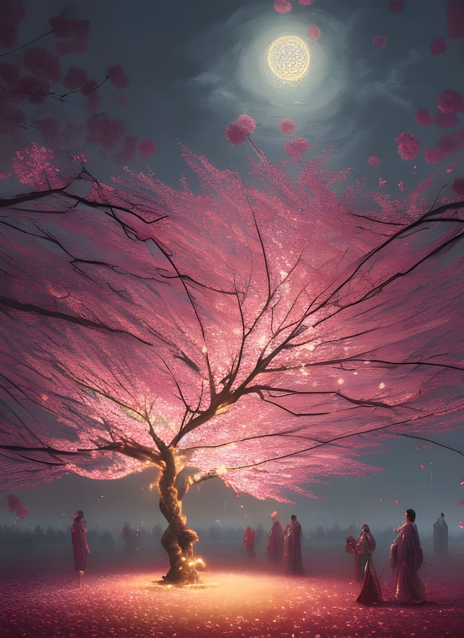 Uba-zakura, the Legendary Tree of Japan