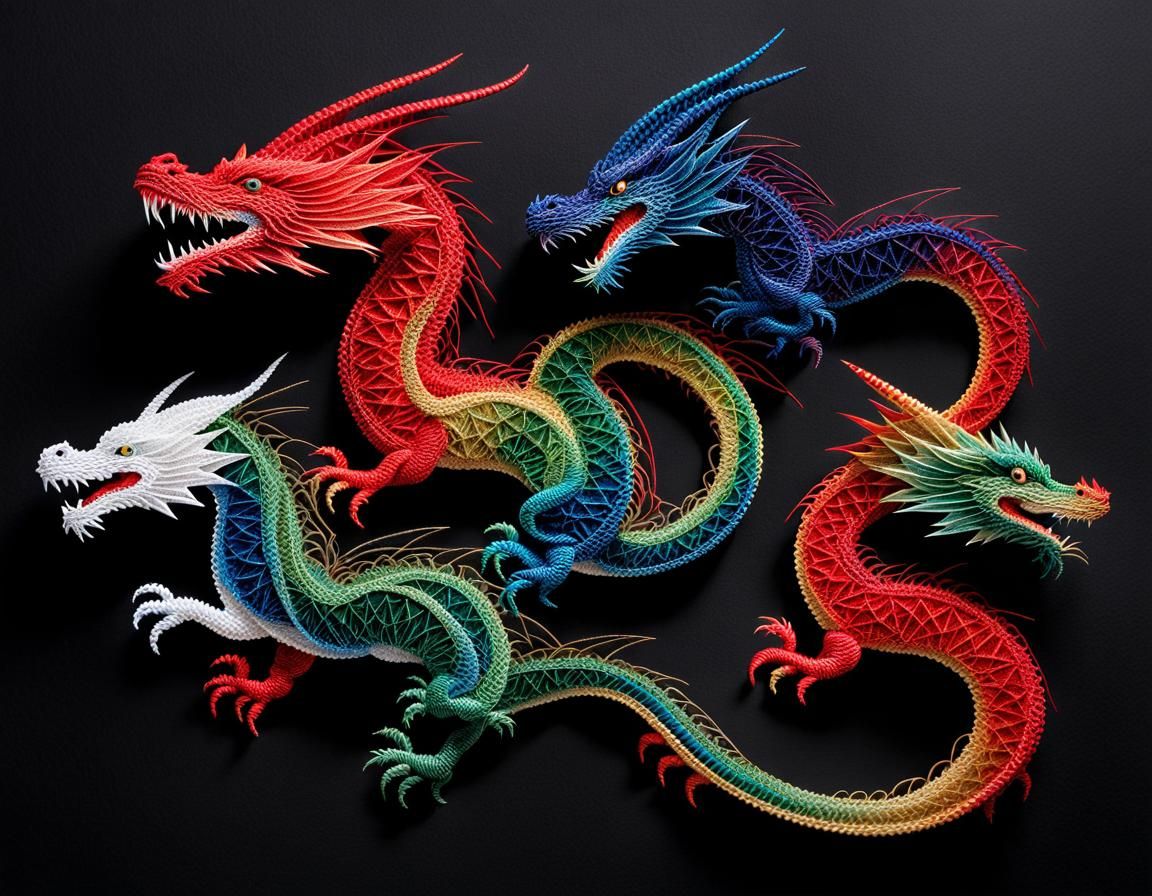 String art dragons II