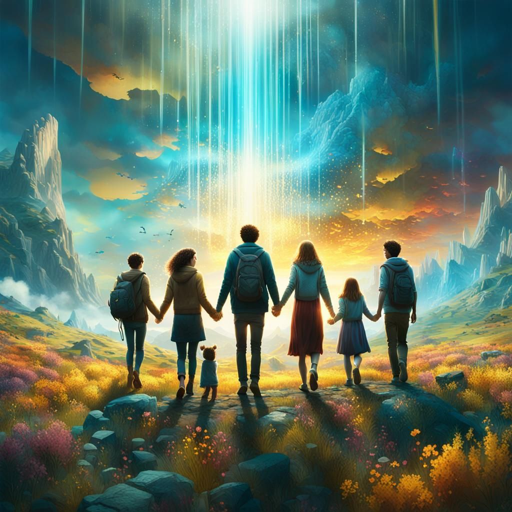 Family Walking Together  by @Ned Carlyle