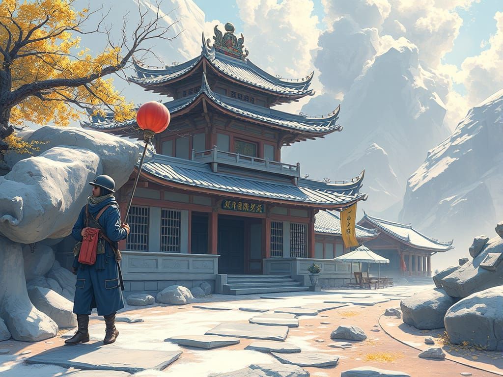 The Simpsons Family in a Futuristic Cityscape