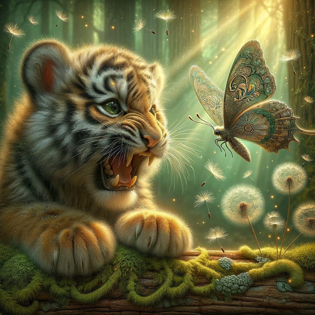 Wilson was startled by the Butterfly  by @Lady Anne