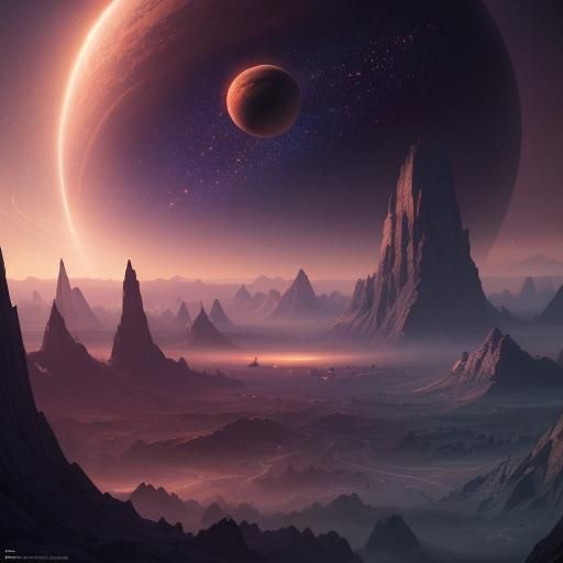 Syfy Landscape - AI Generated Artwork - NightCafe Creator