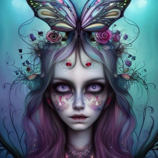 a colorful, otherworldly fairy-like creatures - AI Generated Artwork ...