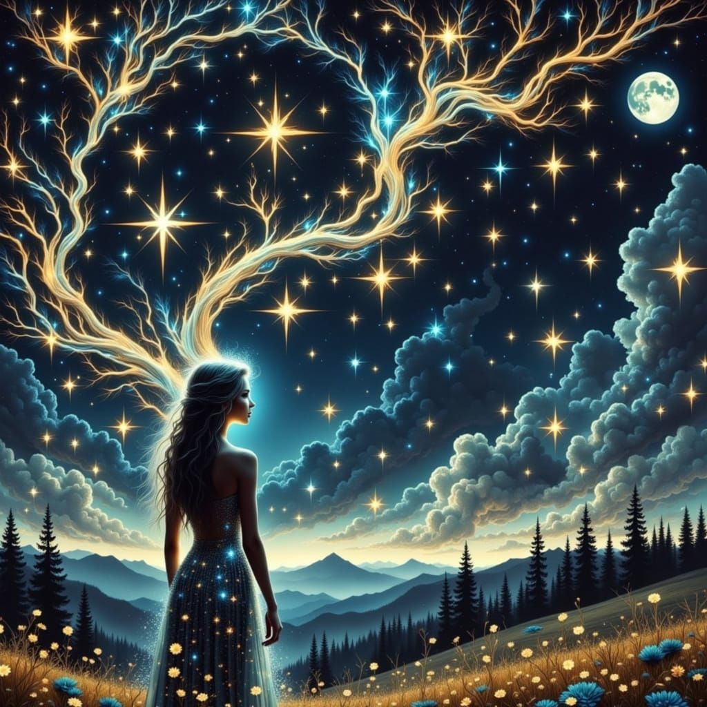 Seifenblasen bei Nacht in Regenbogenfarben <lora:hyperkraximalismus:1.0> <lora:Magical Water Flux:1.0> <lora:Colorful Magic Flux:1.0> <lora:...