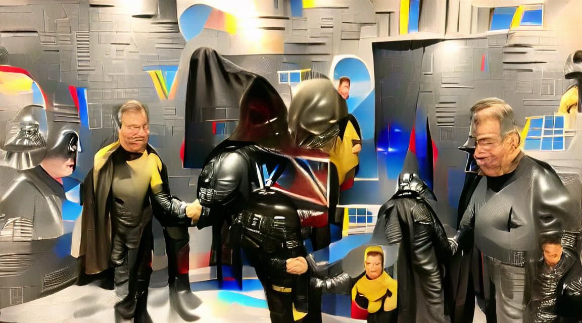 Captain Kirk meets Darth Vader