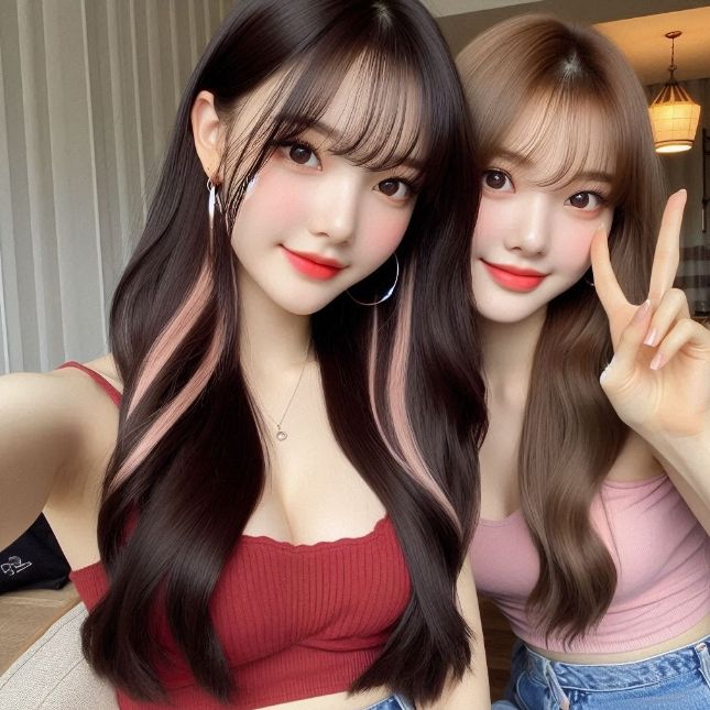 mi jin finally agreed to take new house photos with me~ 🏡👏📱🤳