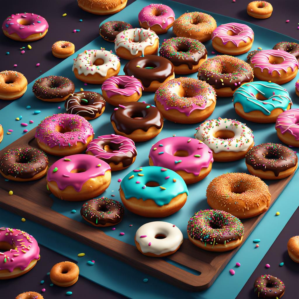 "National Donut Day" written on sign with plate of donuts