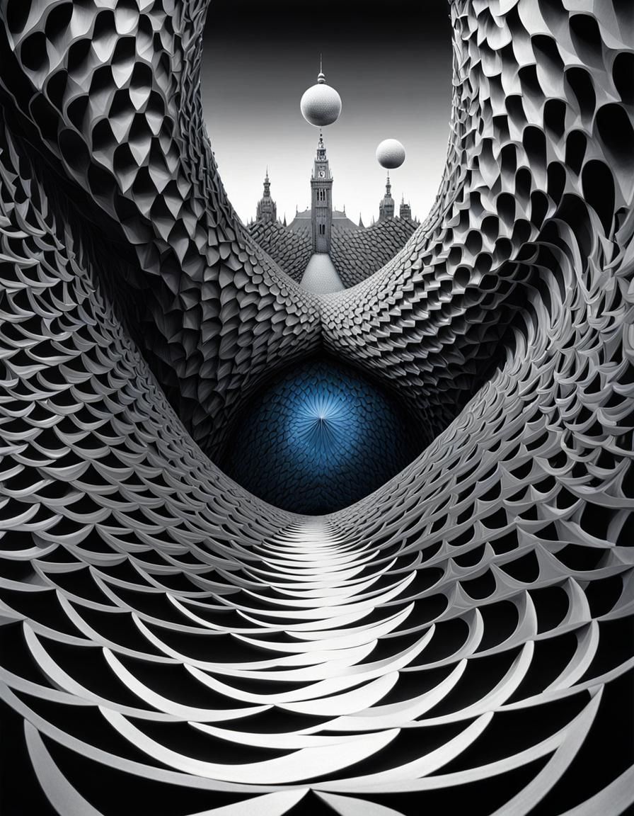 Optical Illusion Castle - AI Generated Artwork - NightCafe Creator