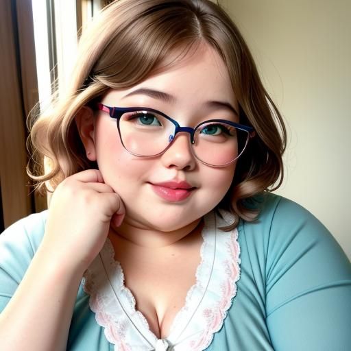 (PROFESSIONAL PHOTOGRAPHIC PORTRAIT, BOKEH, ((CHUBBY FAT OBE...