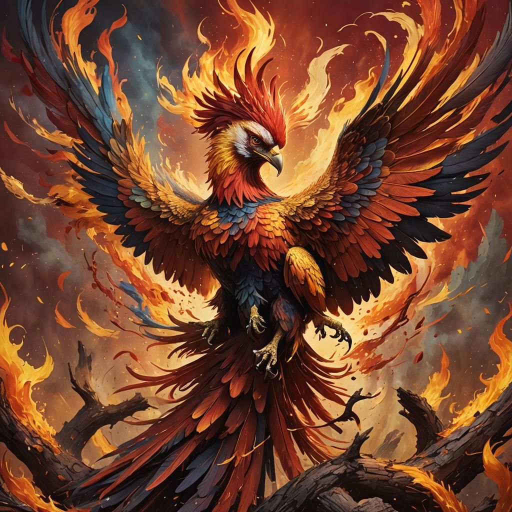 Phoenix rising from the ashes