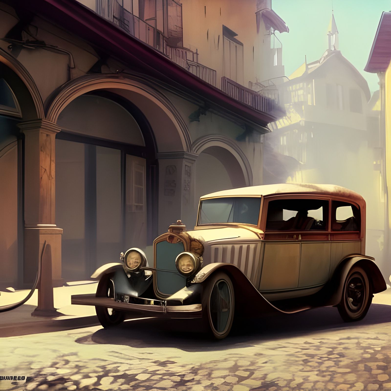 Old Vintage Car - AI Generated Artwork - NightCafe Creator