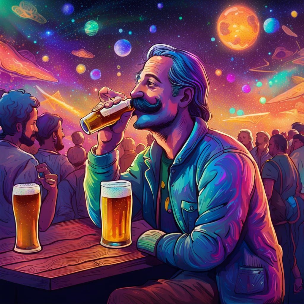 Beer Fest AI Generated Artwork NightCafe Creator