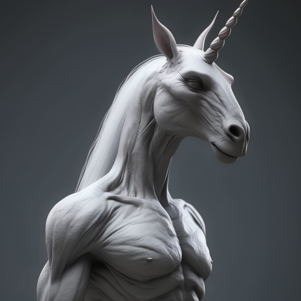 Unicorn/Man hybrid