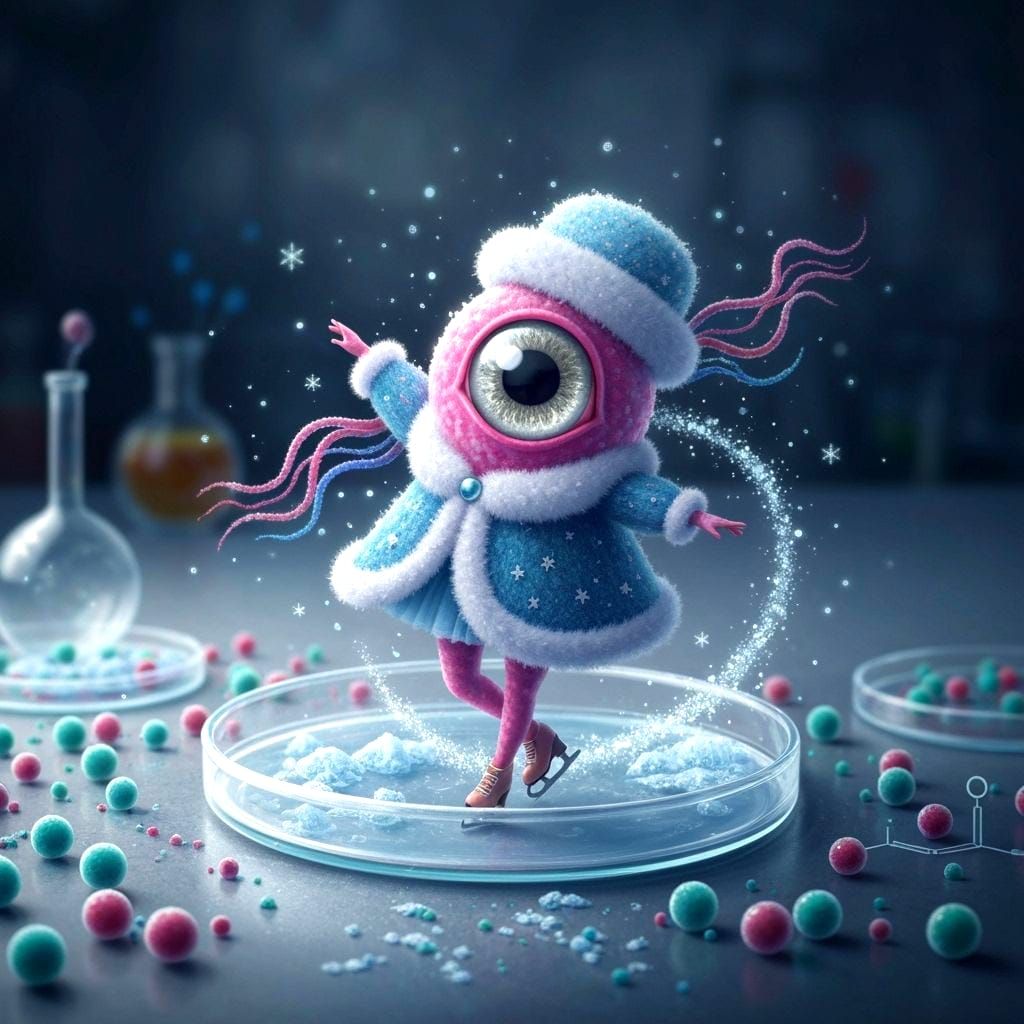 Bacterial figure skating 2  by @h7sus2