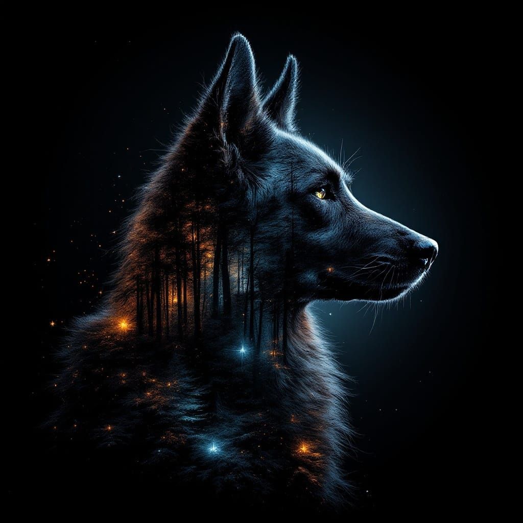 The mysterious black  by @Castorix