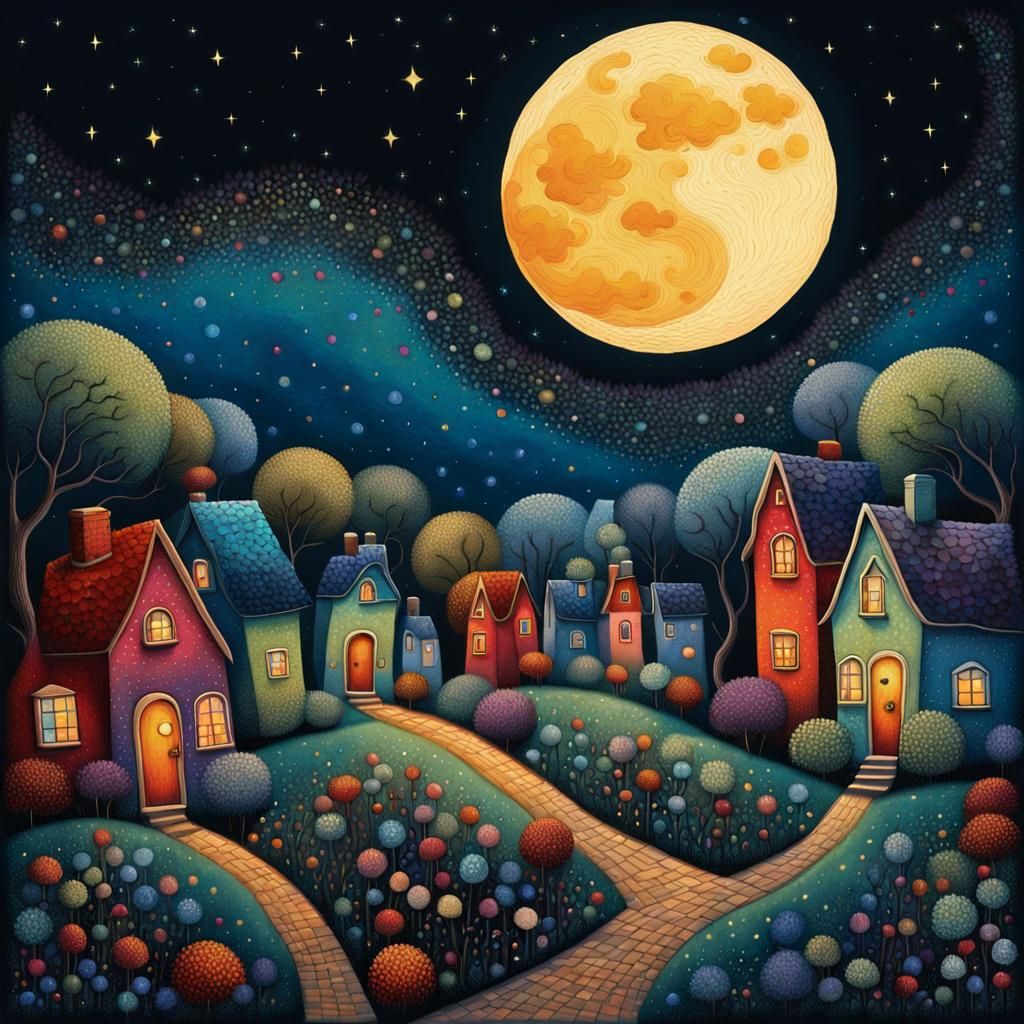 Whimsical  Pointillism  by @Seraphine