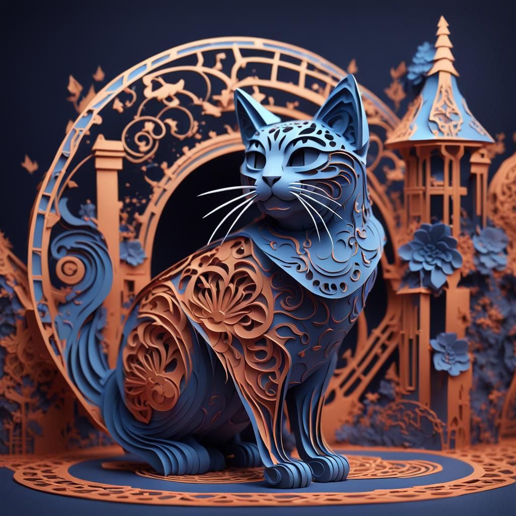 Kirigami Cat