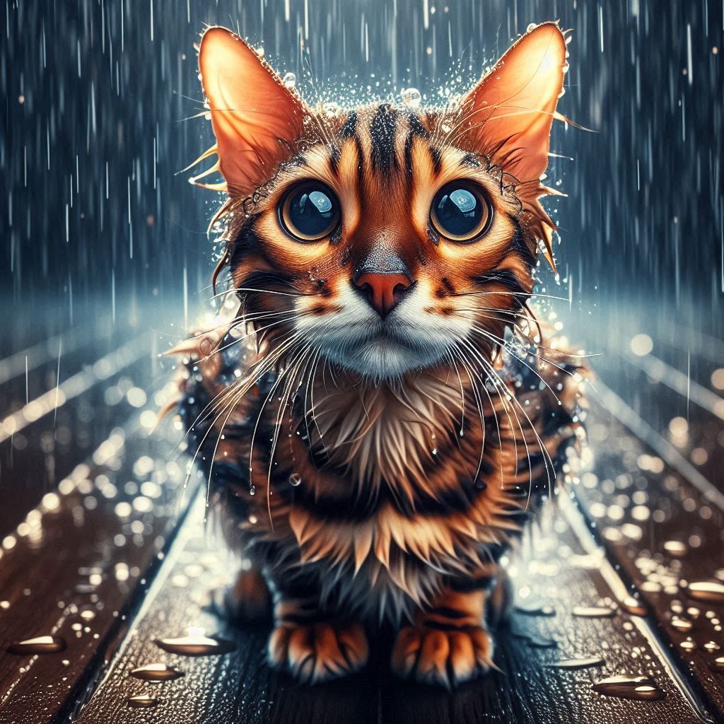 Wet kitty