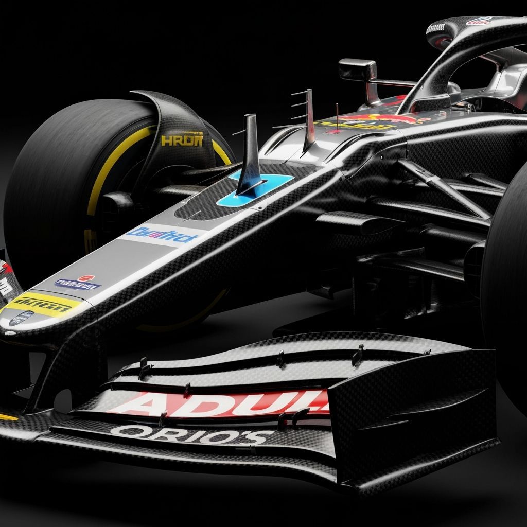 Detailed Formula 1 Front Wing: Aerodynamic Design
