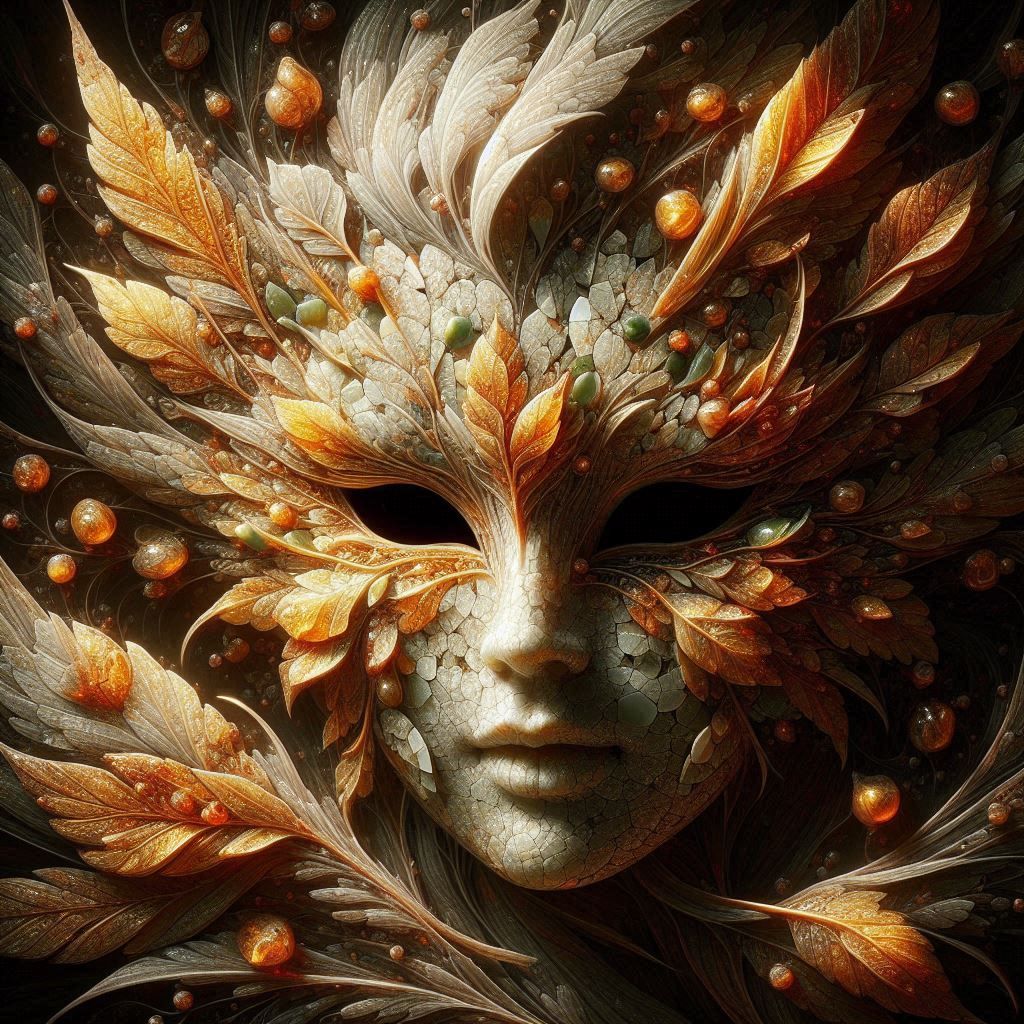 Angel Mask with Inclusions