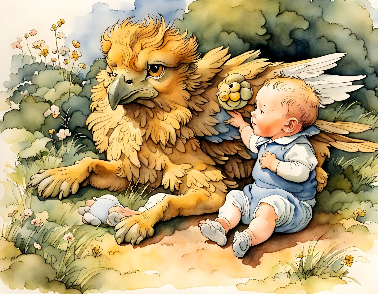 Little Ones Growing Up Together  by @Ren